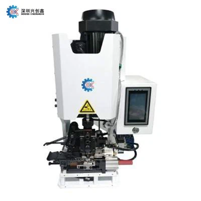 מכונת מחשוף חוטים ומכונת קרימפר